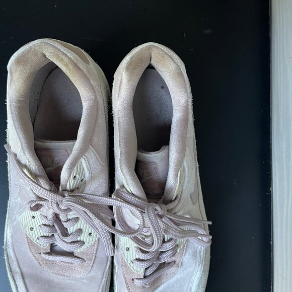 Nike Women's Air Max 90 Velvet Particle Rose Shoes Sneakers Size 10 - Picture 10 of 13
